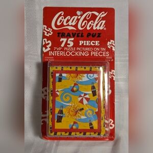Coca-Cola 75 Piece Puzzle In Collectable Tin